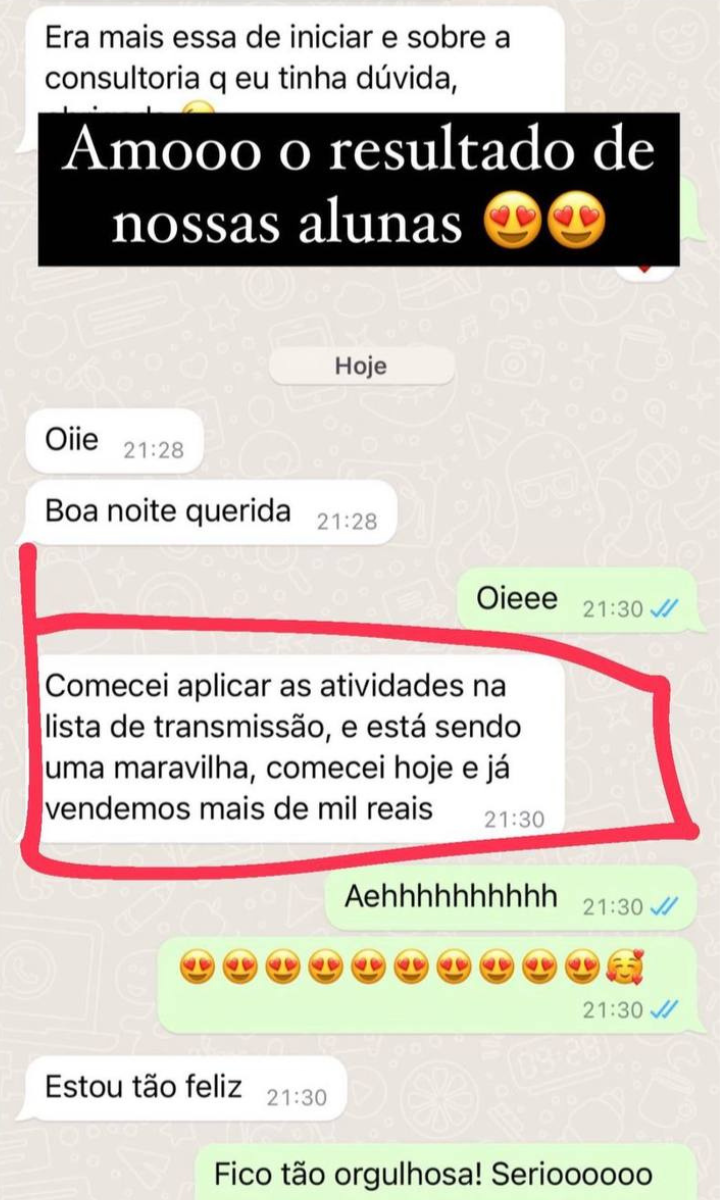 Depoimento de aluna 10