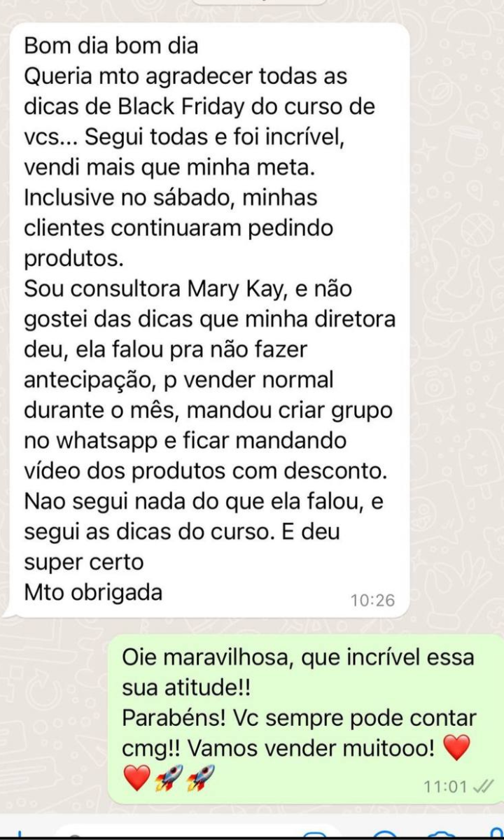 Depoimento de aluna 5
